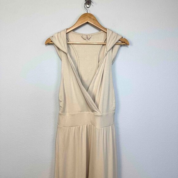 Free People Movement‎ Second Chance Hooded Jumpsuit Relaxed Fit Beige Size Small - Picture 4 of 16